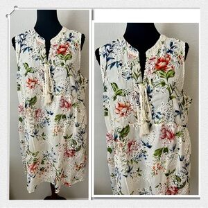 NWT JOHNNY WAS JADE “CAPRICE” COTTON/SILK DRESS SZ XL
